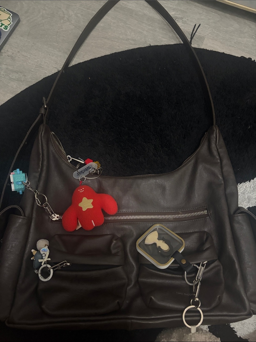 Samo Ondoh Leather Shoulder Bag in Brown - Women Bags (free samo ondoh rabbit)